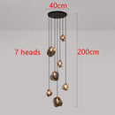 Axyaa Nordic LED Chandelier Modern Irregular Lampshade Living Room Decor