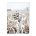 Axyaa Winter Lake Forest Owl Deer Snow Canvas Wall Art Print for Modern Home Decor