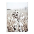 Axyaa Winter Lake Forest Owl Deer Snow Canvas Wall Art Print for Modern Home Decor
