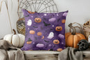 Axyaa Halloween Ghost Bow Pumpkin Pattern Cushion Cover for Sofa Bedroom Car
