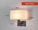 Axyaa LED Fabric Wall Sconce with Switch for Bedroom Living Room Hotel Home