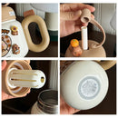 Axyaa Insulated Stainless Steel Straw Water Bottle Cute Girls Tea Tumbler