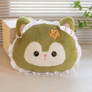 Axyaa Rural Style Animal Plush Pillow - Cute Sofa Cushion for Home and Dormitory
