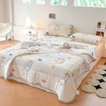 Axyaa Cooling Comforter Set with Latex Bed Mat - Lightweight & Breathable Quilt