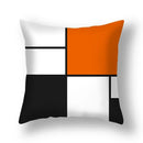 Axyaa Red Geometric Pillowcase Abstract Pachwork Cushion Cover Square Home Decor