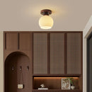 Axyaa Retro Glass LED Ceiling Chandelier for Living Room, Kitchen, Bedroom