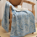 Axyaa Paisley Pattern Throw Blanket - Soft, Cozy, Jacquard Sofa Cover