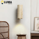Axyaa Wabi Sabi Limestone Wall Light Sconce LED Lighting for Bedroom Living Room