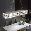 Axyaa Crystal LED Chandelier: Modern Luxury Dimmable Lighting with Clear K9 Crystals