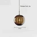 Nordic Glass Pendant Light LED Hanging Lamp for Home, Cafe, Restaurant by Axyaa