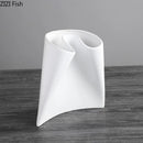 Axyaa Irregular Ceramic Vase Floral Pots Desk Decor Ornaments Room Aesthetic Flowers
