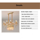 Axyaa Crystal Chandelier Dining Room Pendant Light.