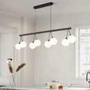 Axyaa Cherry Pendant Light - White Glass Chandelier for Living Room & Dining Table