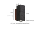 Axyaa Black Cave Stone LED Wall Lamp - Nordic Minimalism for Living Room, Bedroom, Bathroom