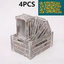 Axyaa Vintage Wooden Frame Storage Boxes Set of 4