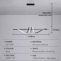 Axyaa LED Pendant Light with Remote Dimming for Modern Home Decor