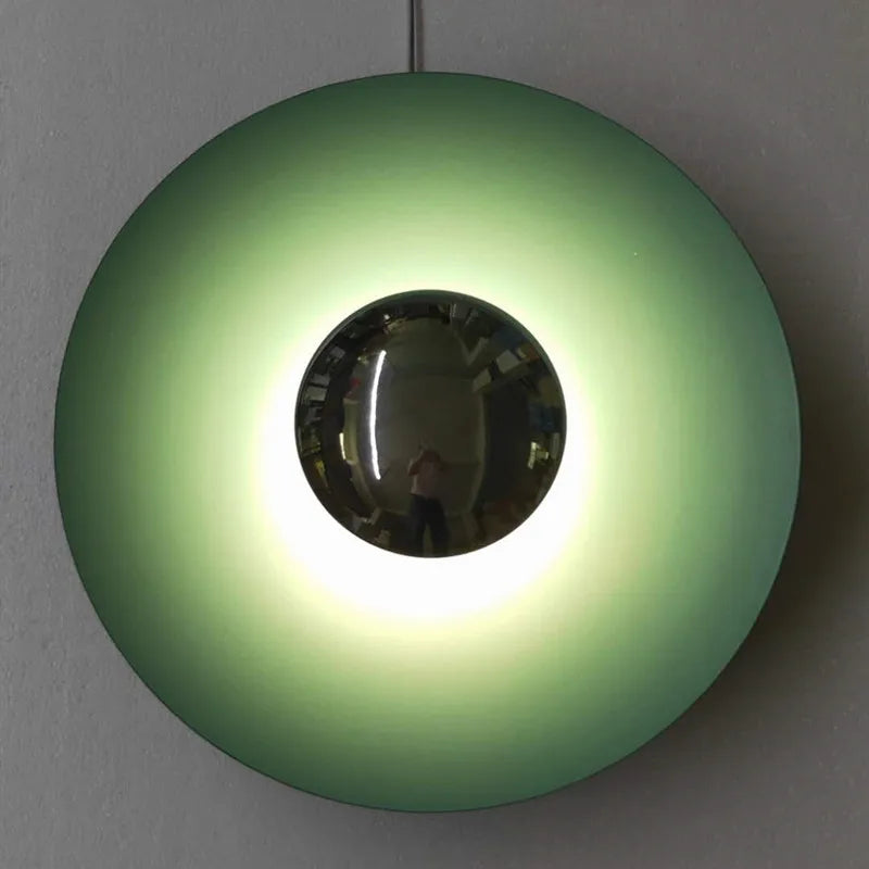 Axyaa Round LED Wall Lamp: Modern Nordic Wall Lights for Indoor Lighting, Living Room, Bedroom