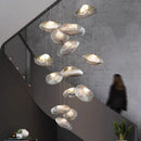 Axyaa Nordic Glass Pendant Light Art Chandelier Suspension Decorative Hanging Lamp
