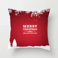 Axyaa Merry Christmas Green Pillowcase Sofa Decoration Cover