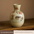 Axyaa Hand-painted Cat Ceramic Vases for Cute Hydroponic Flower Arrangements