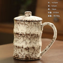 Axyaa Bamboo Ceramic Coffee Cup Large Capacity Drinking Mug