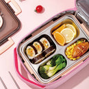 Axyaa Kids Portable Stripe Lunch Bag Tote- Insulated Cooler Thermal Food Picnic