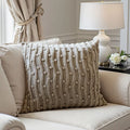 Axyaa Cream Foam Cushion Sofa with Backrest for Living Room and Office