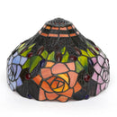 Axyaa 12" Scandinavian Stained Glass Cherry Blossoms Lampshade Retro Handmade Replacement