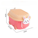Axyaa Toy Organizer Box: Large Capacity, Multifunctional Plastic Storage for Child's Items