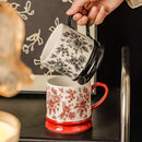 Axyaa Ceramic Ins Mug Set, Couple Coffee Cups, Creative Milk Cup, Home Water Bottle