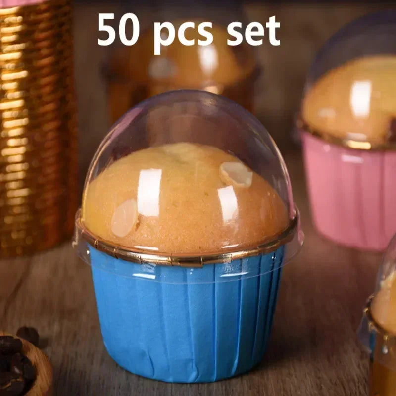 Axya Golden Cupcake Liners - 50 Pack