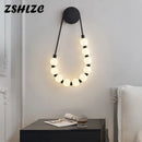 Axyaa Nordic Style Black Wall Lamp for Modern Home Decor