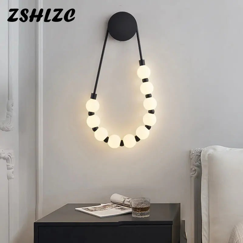 Axyaa Nordic Style Black Wall Lamp for Modern Home Decor