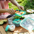 Axyaa Portable 4-Compartment Salad Lunch Box for Adult/Kid/Toddler