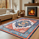 Axyaa Floral Print Area Rug for Bright, Luxurious Living Room & Bedroom Décor
