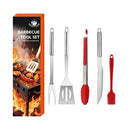 Axyaa 21-Piece BBQ Tool Set, Stainless Steel, Outdoor Grill Bag