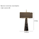 Axyaa Black Marble Designer Table Lamp Nightstand Light Luxury Home Decor