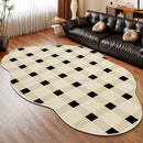 Axyaa Irregular Geometric Square Carpet for Living Room and Bedroom