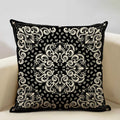Axyaa Geometric Aztec Bohemian Print Cushion Cover 45x45cm Linen Pillowcase