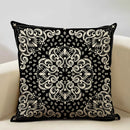 Axyaa Geometric Aztec Bohemian Print Cushion Cover 45x45cm Linen Pillowcase