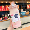Axyaa 1500/2000ml Tritan Water Bottle with Time Marker, Leak-Proof, BPA-Free Gradient Color