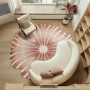 Axyaa Nordic Style Round Lounge Rug for Home, Soft Fluffy Carpet, Thicken Floor Mat