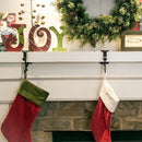 Axyaa Fireplace Garland Holder: Adjustable Mantle Hanger with Dual Hooks