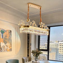 Axyaa Luxury Crystal Ceiling Chandeliers for Living Room Bedroom Villa