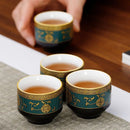 Axya High-End Kung Fu Tea Set: Bone Teapot & Tea Cup Set for 8 People
