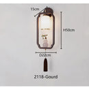 Axyaa Solid Wood Zen Wall Light for Living Room Bedroom Corridor Tea Room