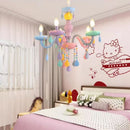 Axyaa Crystal Chandelier: Nordic Princess Room Lighting for Children