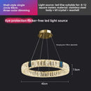 Axyaa Crystal Ring Chandelier Lighting System for Home Décor & Dining Area