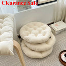 Axyaa White Tatami Dining Chair Cushion - Japanese Style Square Seat