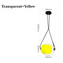 Axyaa Nordic Glass Chandelier LED Pendant Light for Modern Dining Room